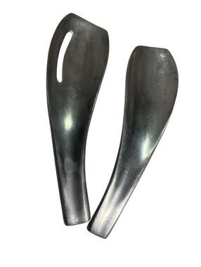 Vintage Dansk Salad Serving Set Aluminum Modernist Serve Ware Jens Quistgaard